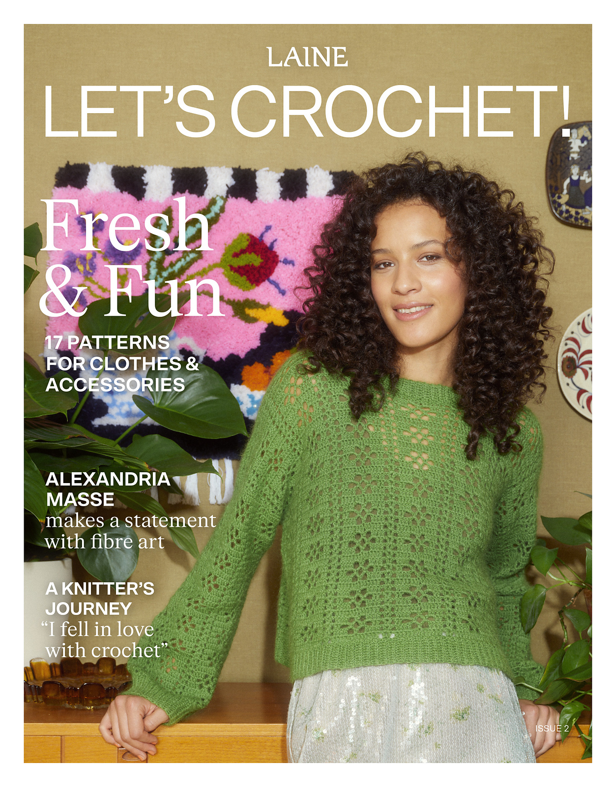 Our yarns Alice and Pénélope are featured in the latest issue of Laine Magazine&rsquo;s “Let&rsquo;s Crochet!”